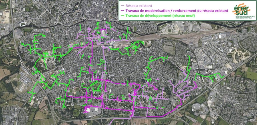 Réseau de chaleur Enersud - Rennes Métropole