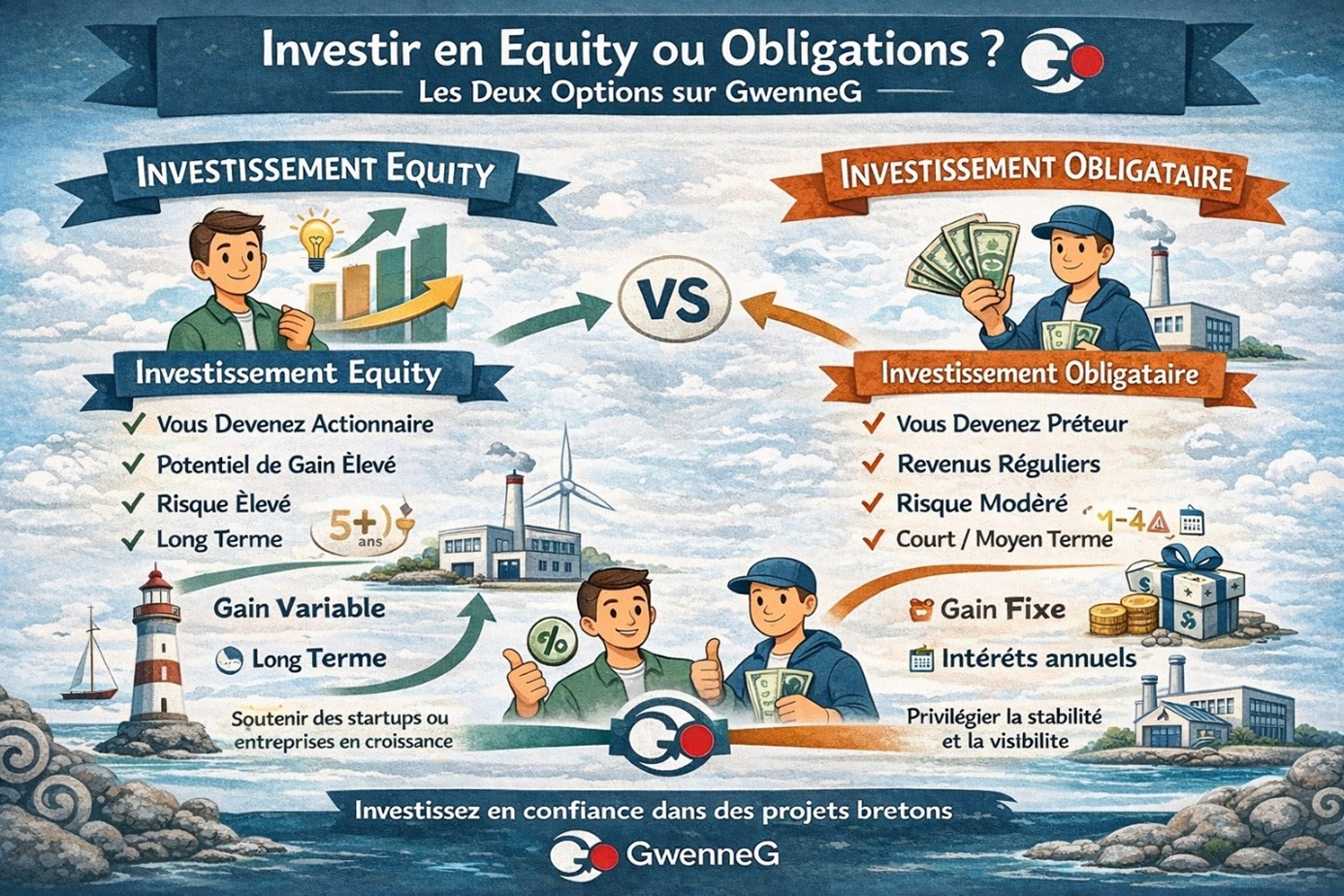 Equity ou obligations : comment choisir son mode d’investissement chez GwenneG ?